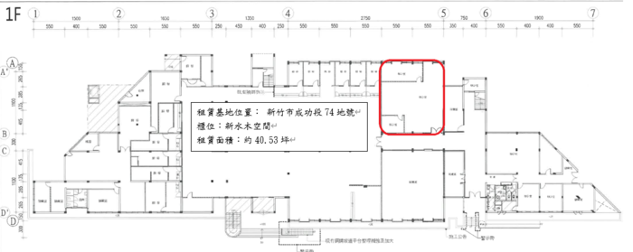 水木生活中心1F新水木空間租賃案(第二次公告)圖片